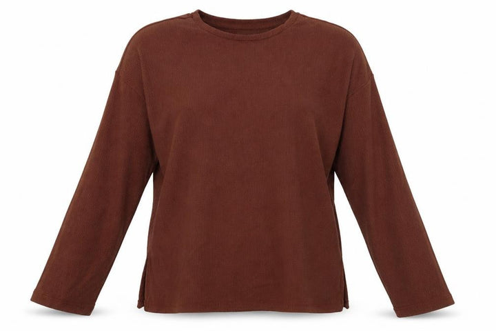 Pull&Bear Womens Brown   Basic Blouse Size XS