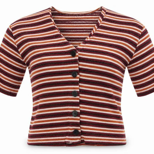 New Look  Womens Purple Striped  Cardigan Jumper Size M