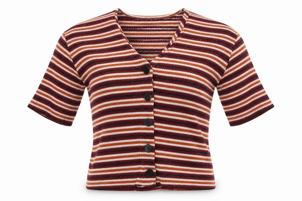 New Look  Womens Purple Striped  Cardigan Jumper Size M