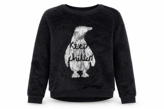 Front view of H&M girls’ grey jumper, size 11-12, years