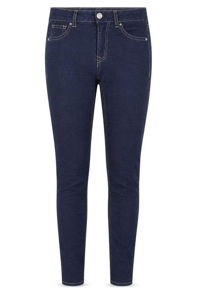 Front view of Divided women’s blue denim jegging jeans, size UK 6, 29-inch leg