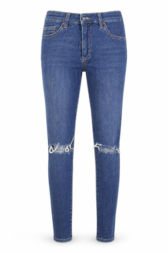 Topshop Womens Blue  Denim Skinny Jeans Size 25 in L26 in