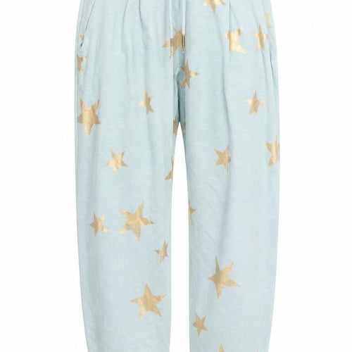 Postcard Womens Blue Geometric  Sweatpants Trousers Size 29 in L27 in - Stars Loungewear
