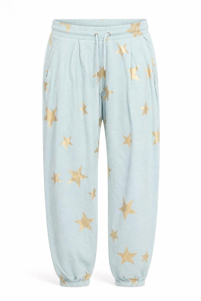 Postcard Womens Blue Geometric  Sweatpants Trousers Size 29 in L27 in - Stars Loungewear