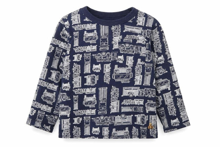 Gap Boys Blue Animal Print  Basic T-Shirt Size 3 Years
