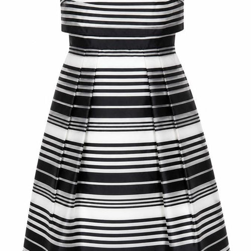 Coast Womens White Striped  A-Line  Size 10