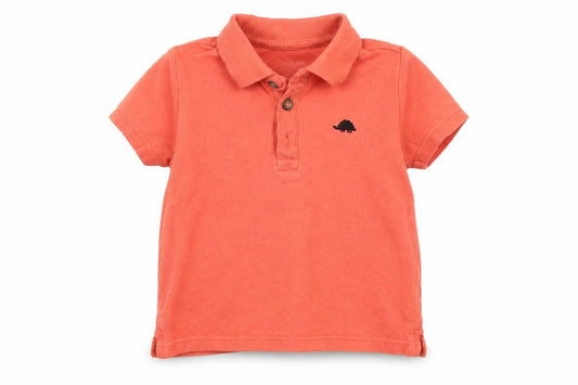 Front view of F&F Orange Basic Polo, size 12-18, Months