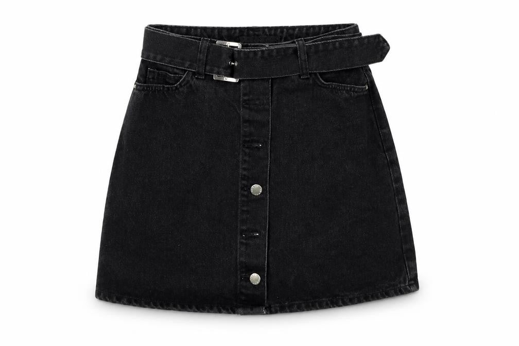deniem & co Womens Black   Flare Skirt Size 8