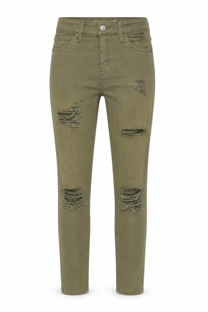 Topshop Womens Green  Denim Skinny Jeans Size 26 in L30 in
