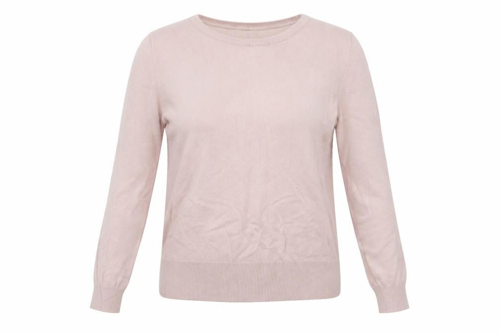 Front view of H&M women’s pink jumper, size M