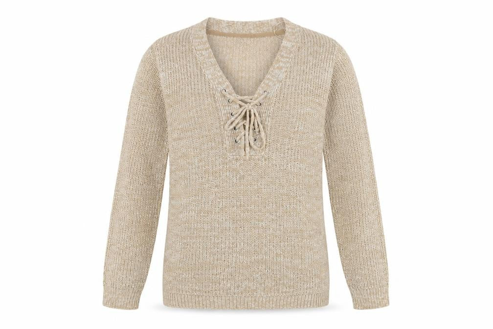Front view of Papaya women’s brown jumper, size S