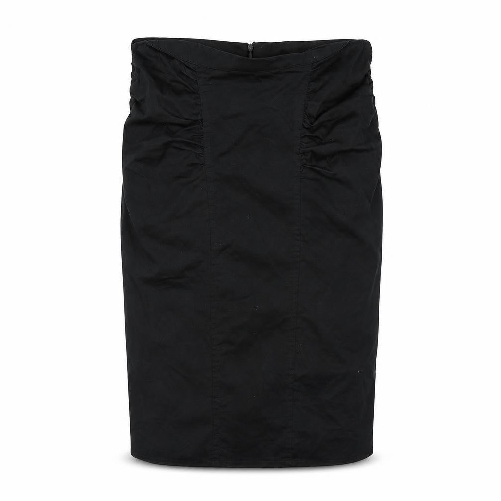 Front view of River Island women’s black straight & pencil skirt, size UK 10