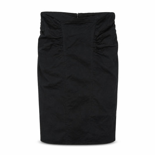 Front view of River Island women’s black straight & pencil skirt, size UK 10