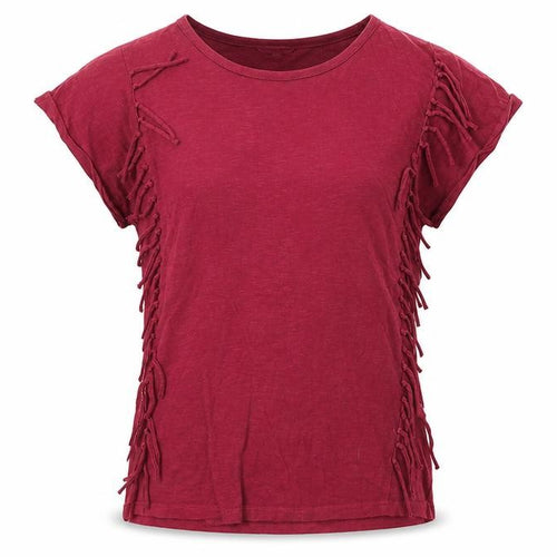 Miss Evie  Girls Purple   Basic T-Shirt Size 13 Years