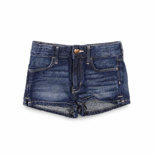Preworn Girls Blue   Cut-Off Shorts Size 4 Years