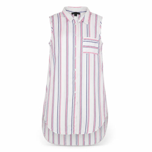 Front view of Atmosphere women’s white basic button-up, size UK 10