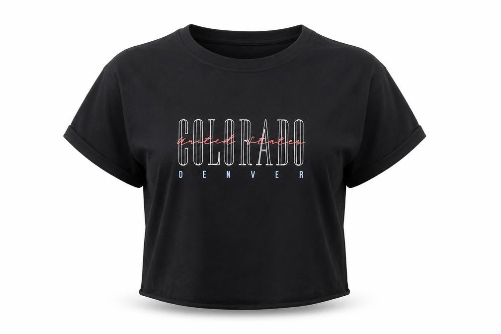 New Look Girls Black   Cropped T-Shirt Size 12-13 Years  - Colorado