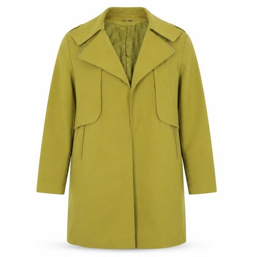 Primark Womens Yellow   Pea Coat Coat Size 6  - Edge to Edge