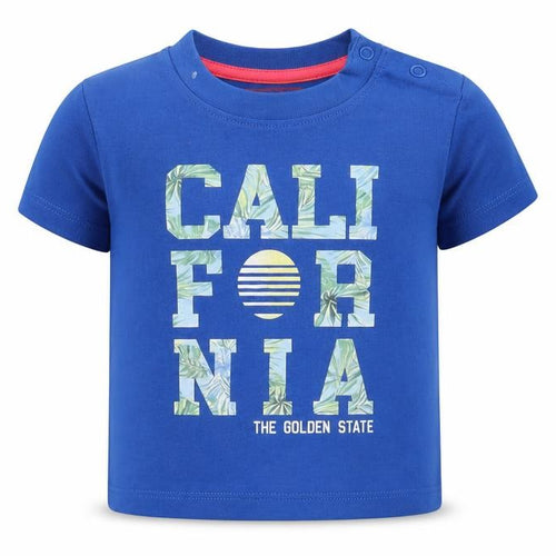 Primark Baby Blue   Basic T-Shirt Size 6-9 Months  - California