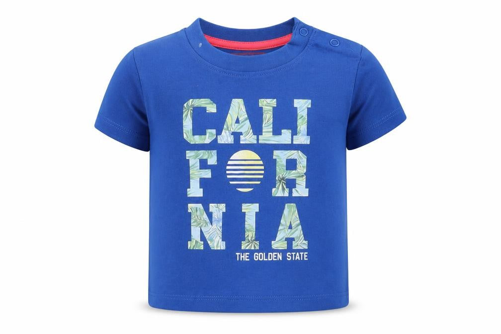 Primark Baby Blue   Basic T-Shirt Size 6-9 Months  - California