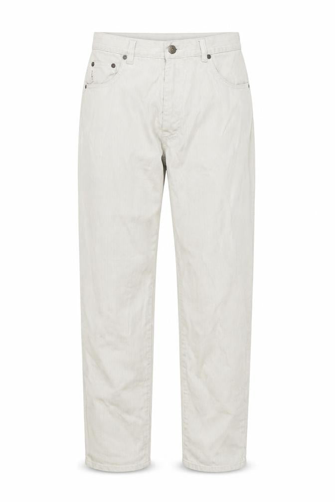 Front view of Next women’s beige trousers, size UK 12, 29-inch leg