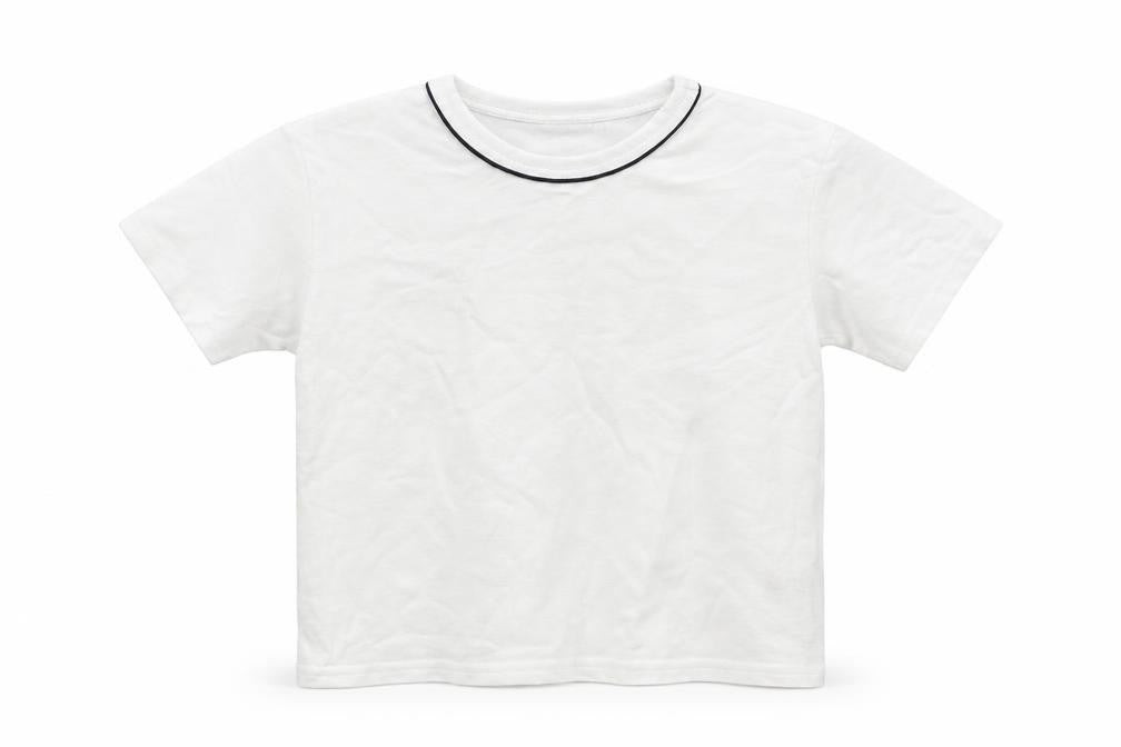 Front view of George boys’ white basic t-shirt, size 3-4, years