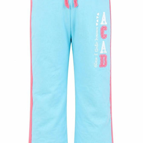 girl2girl Girls Blue Striped Jersey Jogger Trousers Size 5-6 Years