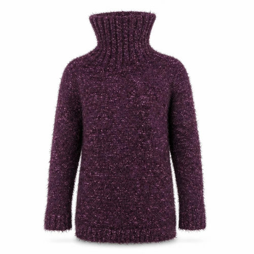 Fabrizio Womens Purple  Knit Pullover Jumper Size M