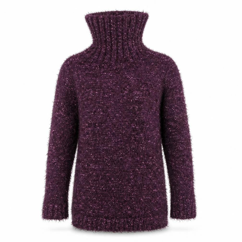 Fabrizio Womens Purple  Knit Pullover Jumper Size M