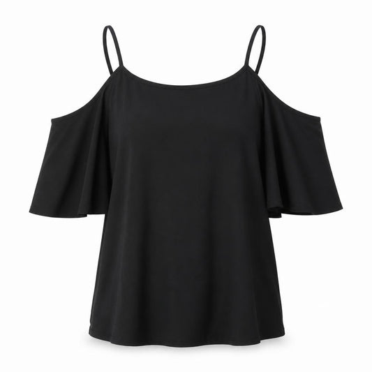 Front view of Vero Moda women’s black camisole tank, size S