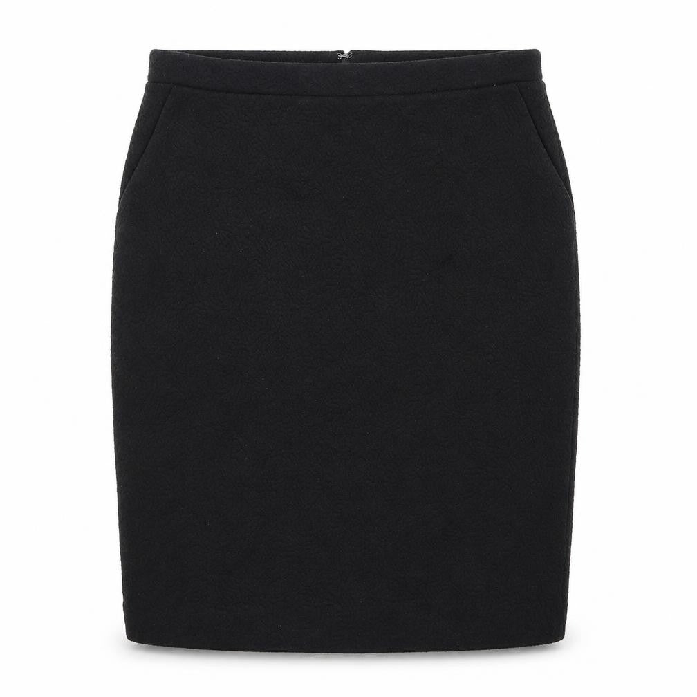 Adrienne Vittadini Womens Black   A-Line Skirt Size M