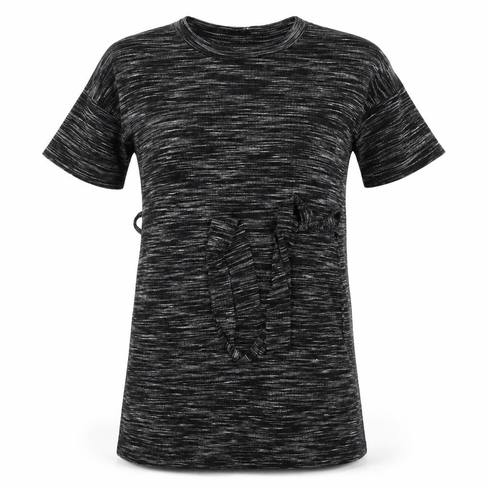 Front view of Boohoo women’s black fit & flare, size UK 10