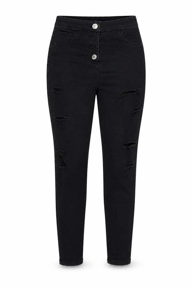 Candy Womens Black   Trousers  Size 12 L24 in