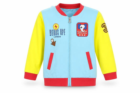 Front view of Botai boys’ multicoloured full zip jumper one size