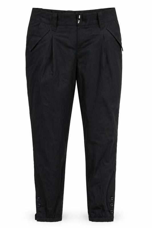 Front view of Next women’s black trousers, size UK 8, 26-inch leg