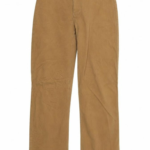 Preworn Womens Brown Houndstooth  Trousers  Size 38 L29 in