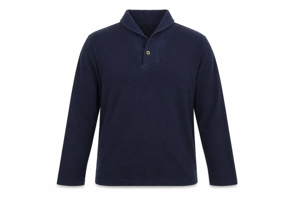 Front view of Topshop men’s blue jumper, size M