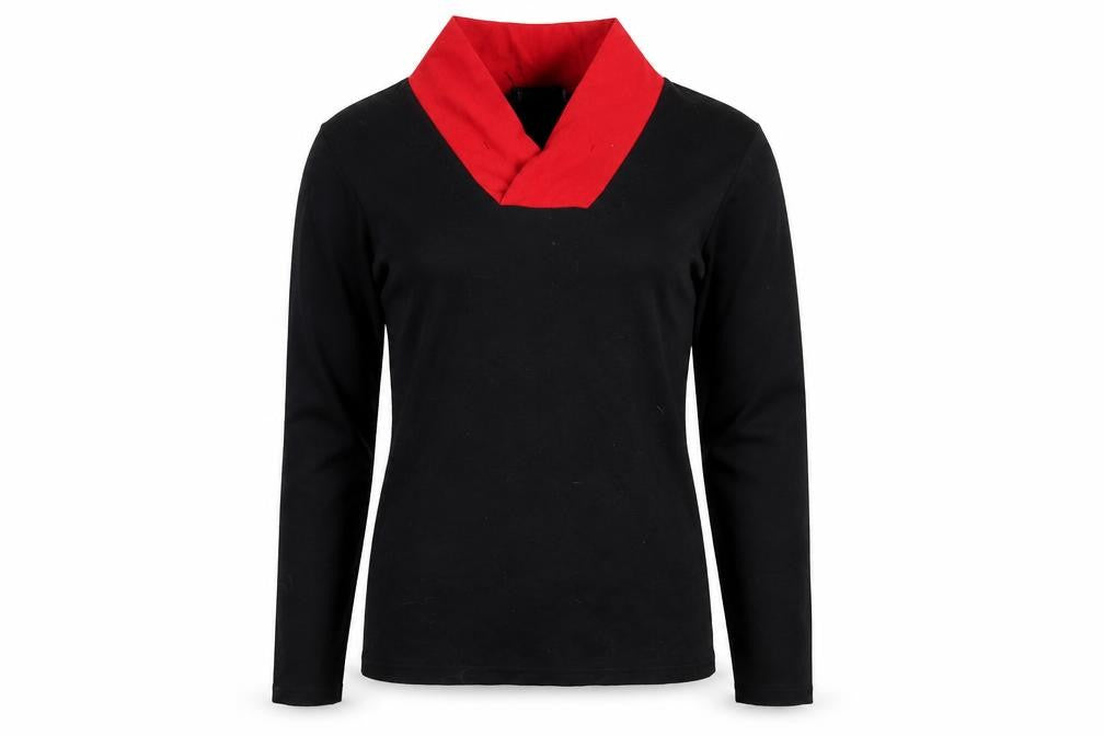 Front view of WSGYJ women’s black jumper, size M