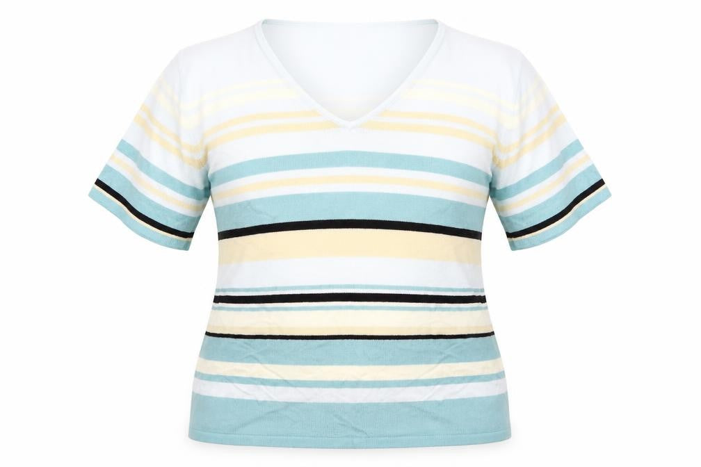 Berkertex Womens Blue Striped  Pullover Jumper Size 16