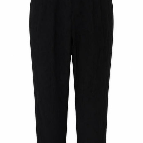 Monsoon  Womens Black Floral  Trousers  Size 14 L25 in