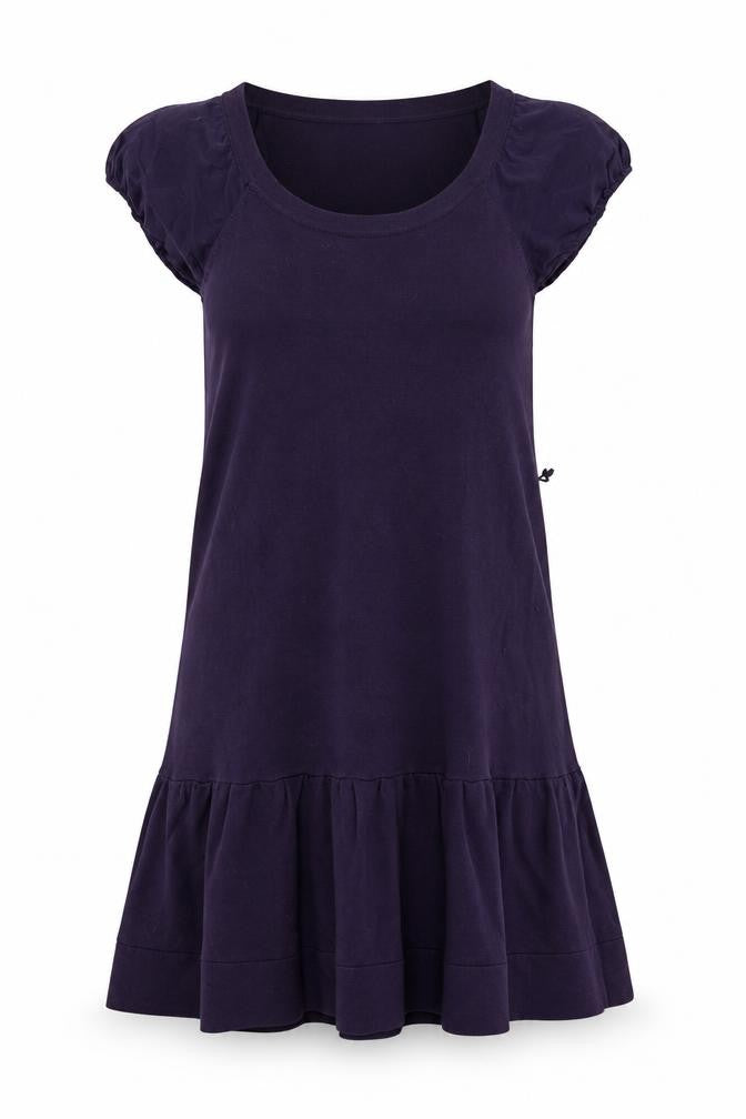 Front view of Mango women’s purple a-line, size S
