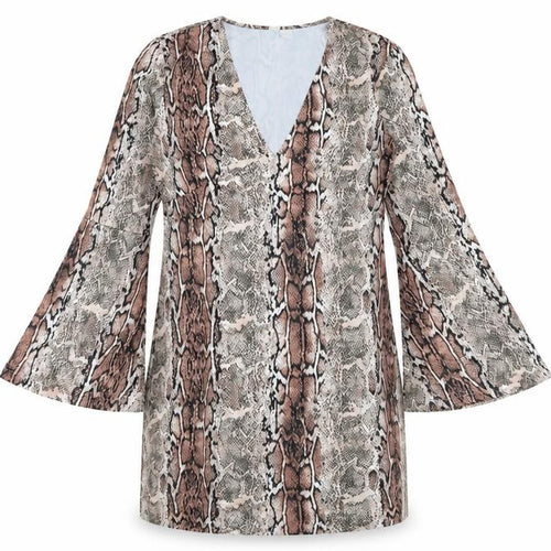 Body Flirt Womens Pink Animal Print  A-Line  Size 8