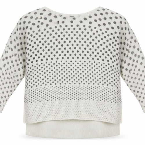 Mango Womens Beige Polka Dot  Pullover Jumper Size M