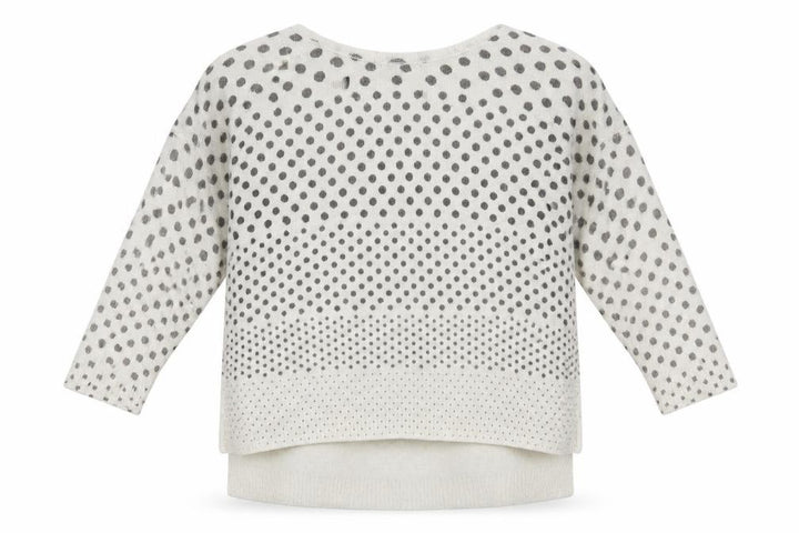 Mango Womens Beige Polka Dot  Pullover Jumper Size M