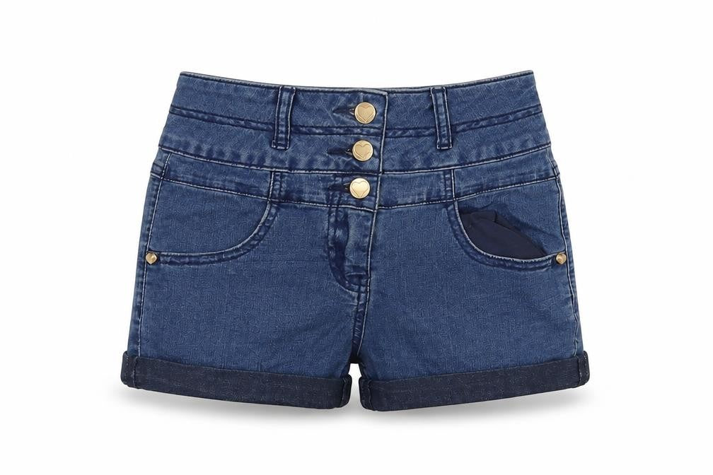 Dunnes Stores Womens Blue   Cut-Off Shorts Size 28 in