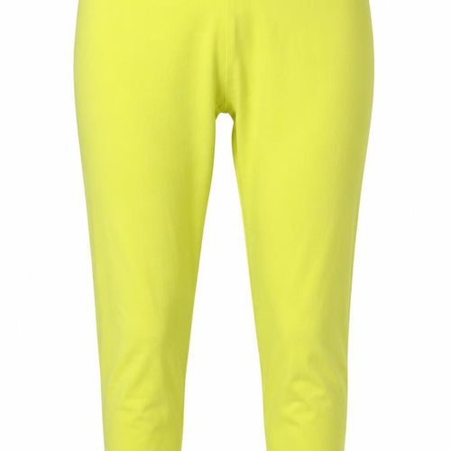 Papaya Womens Yellow   Compression Leggings Size 12 L17 in