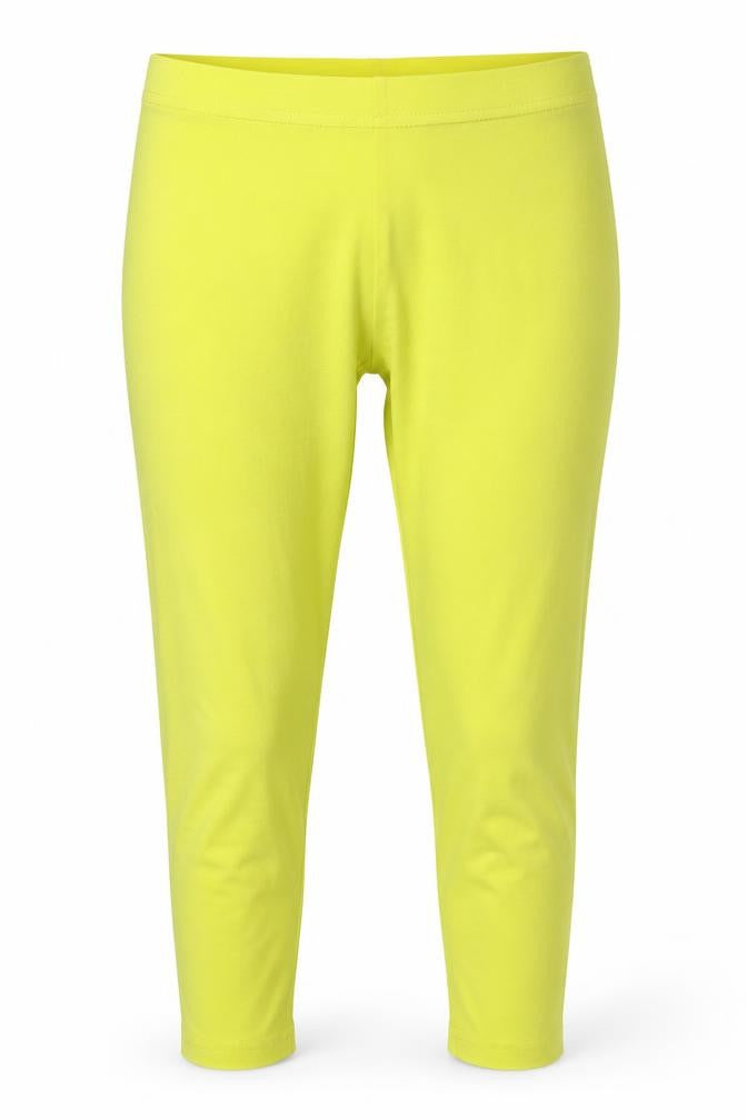 Papaya Womens Yellow   Compression Leggings Size 12 L17 in