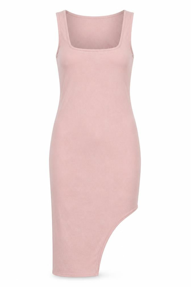 Front view of In the Style women’s pink bodycon, size UK 10