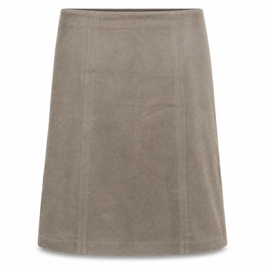 Front view of Next women’s grey a-line skirt, size UK 12