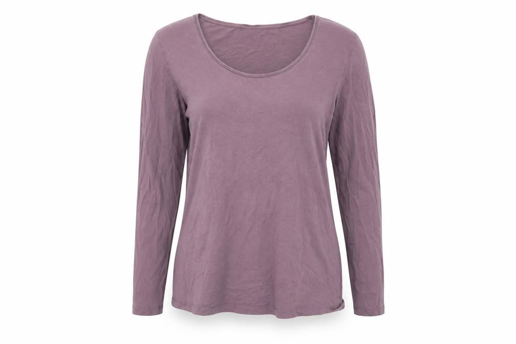 Front view of Papaya women’s purple jumper, size UK 16